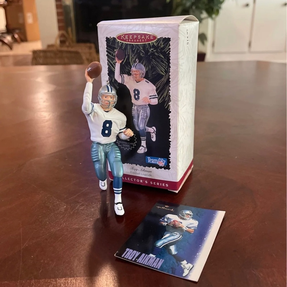 Vintage Troy Aikman Hallmark Ornament NWT